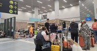 Holidaymakers stranded on Greek island as flights cancelled after floods
