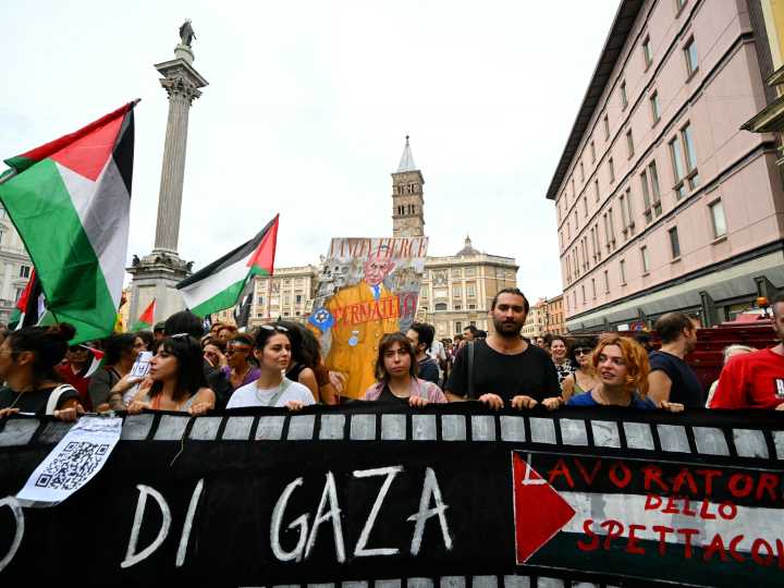 The Italian people made us smile in Gaza