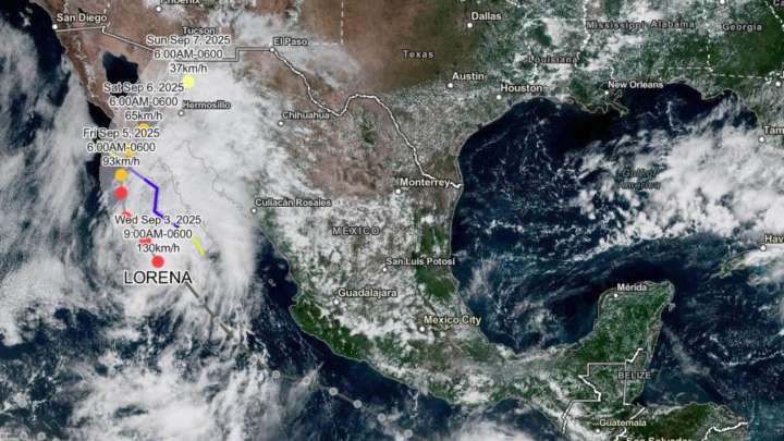 Huracán Lorena Pierde Fuerza: ¿Tormenta Tropical Impactará 2 Veces en México?