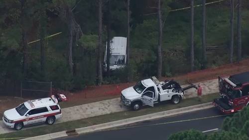 School van with 13 students aboard involved in multi