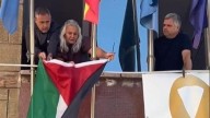 La bandera palestina, en la fachada del Ayuntamiento de Llanera: "Es una cuestión de derechos humanos"