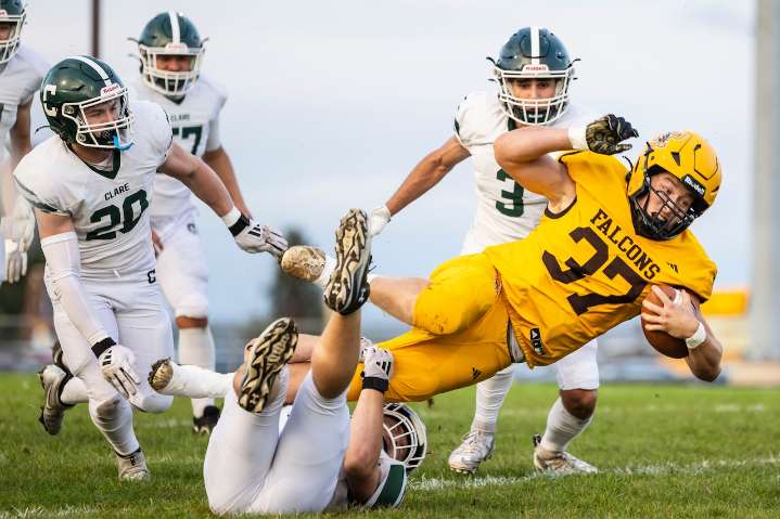 Our 10 favorite images as Ogemaw Heights football hosts Clare for homecoming game