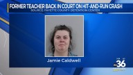 Former teacher back in court on hit