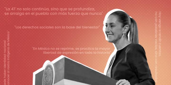 10 frases clave de Claudia Sheinbaum en el Primer Informe de Gobierno