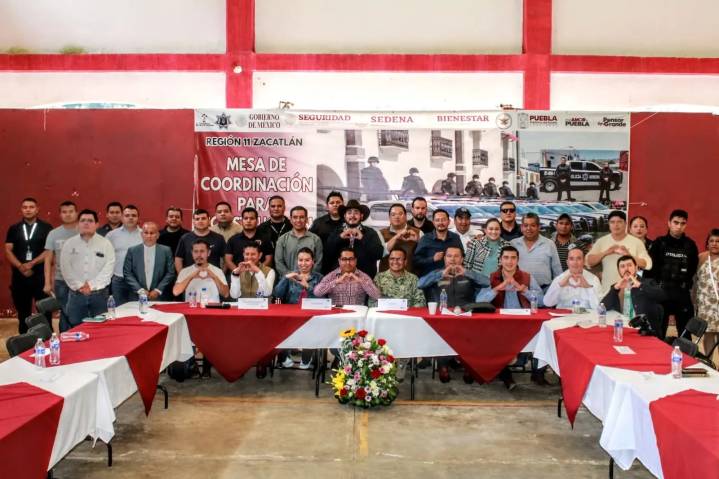Reunión de la Mesa de Coordinación para la Construcción de la Paz en Cuautempan.