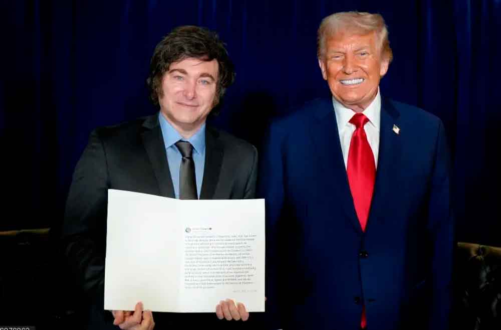 Trump respalda la reelección de su “buen amigo” Milei en Argentina