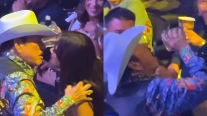 ¿Lalo Mora se enamoró en Nuevo Laredo?; besó intensamente a dama en concierto