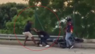 Mujer es agredida presuntamente por su pareja en plena vía pública: espectadores no hicieron nada para detenerlo