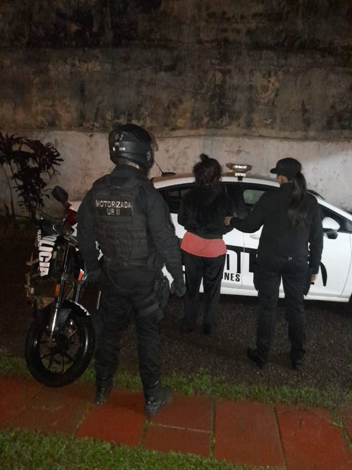 Una mujer fue detenida por intentar agredir a su ex pareja con un cuchillo y causar daños en su vivienda