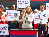 Local leaders urge the U.S. Senate to pass the SAVE Act, but met with opposition