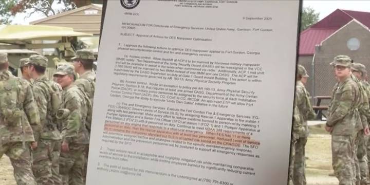 12 On Your Side Investigates: Fort Gordon Fire operating at “Severe Level of Service,” leaked memo shows