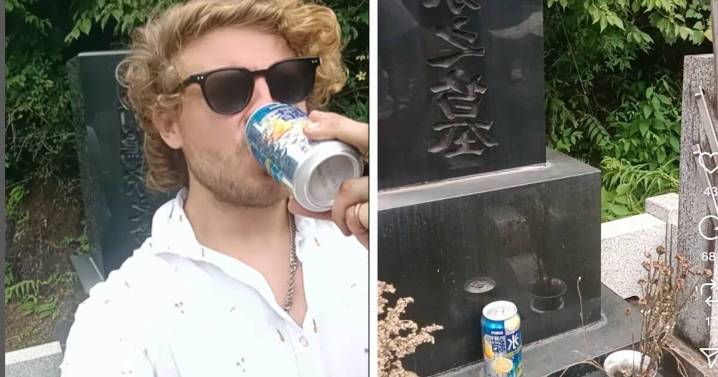 Australian Instagrammer sparks outrage after drinking burial site offering