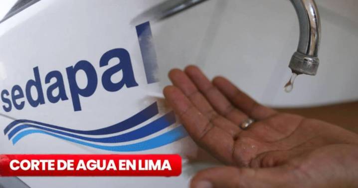 Corte de agua en Lima este lunes 1 de septiembre: qué distritos serán los afectados