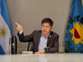 En una señal hacia el PJ y la Justicia, Axel Kicillof eludió decir si va a indultar a Cristina Kirchner en el caso de ser elegido presidente