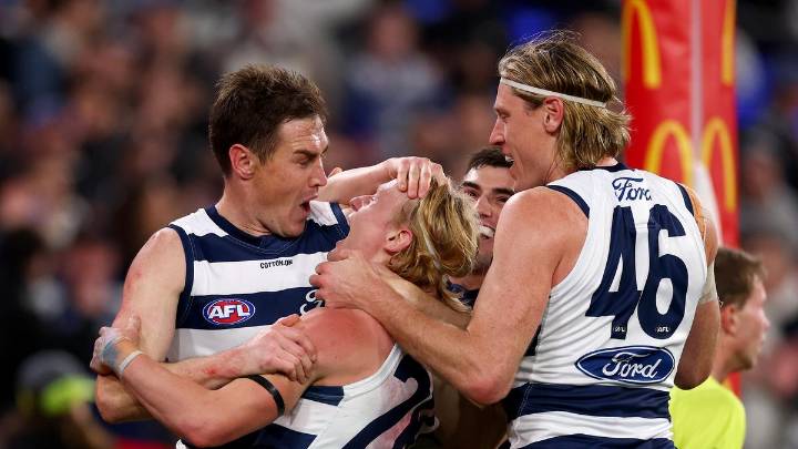 AFL Finals 2025: Geelong overcome controversy to down Brisbane Lions at MCG