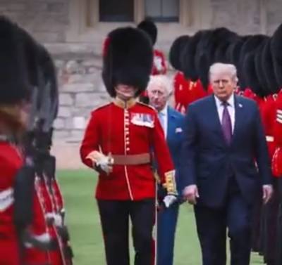 El Rey Carlos III recibió con ceremonia militar al presidente Trump