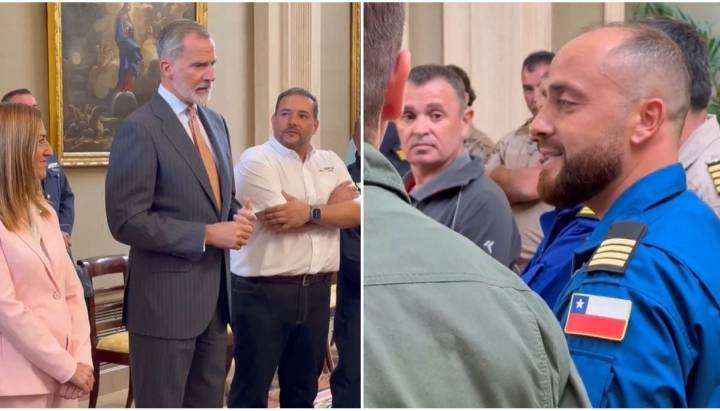 Piloto chileno fue reconocido por Rey de España por combatir incendios forestales