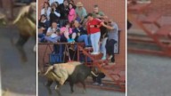 Momentos de pánico en el encierro de Medina del Campo: un toro tira una plataforma para la prensa y deja seis heridos