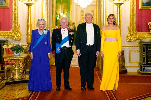 In Britain, Trump basks in a display of regal splendor with King Charles III at Windsor Castle