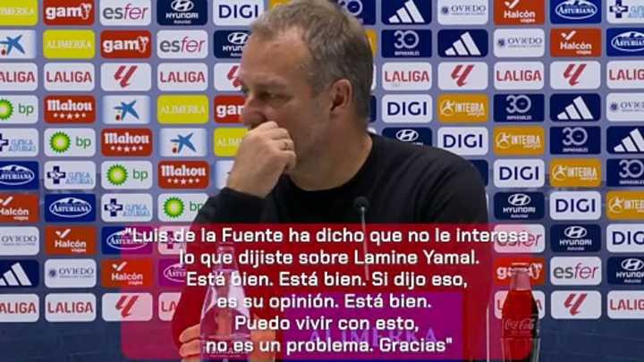 La respuesta de Flick a De la Fuente: "Puedo vivir con esto, no es un problema"