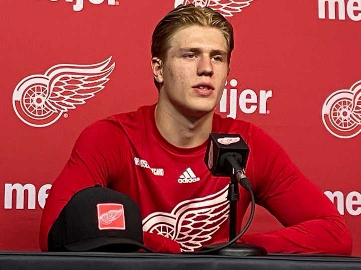 Key numbers in Brandsegg-Nygard’s chase for Red Wings job