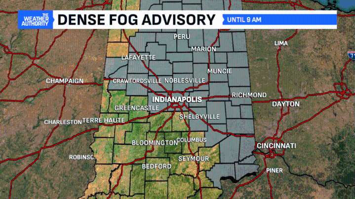 Patchy, thick fog possible early Friday morning