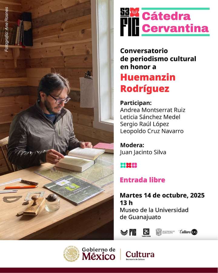 Huemanzín Rodríguez, Presea Cervantina 2025