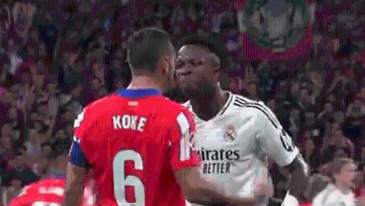 «Llorón de mier…»: el picante cruce entre Vinícius Júnior y Koke que no se vio en el Derbi de Madrid