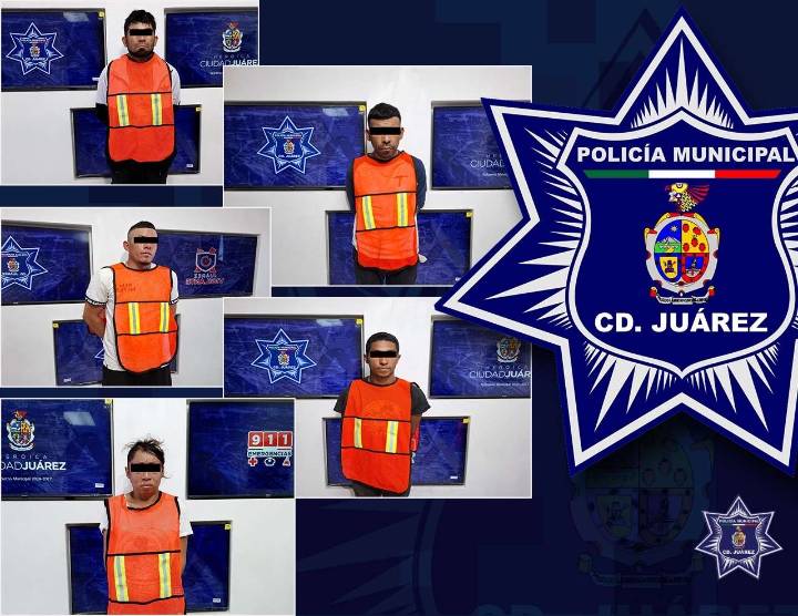 Capturan policías municipales a cinco prófugos con órdenes de aprehensión