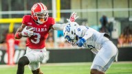 What records did Indiana football set in dominant win vs Indiana State?