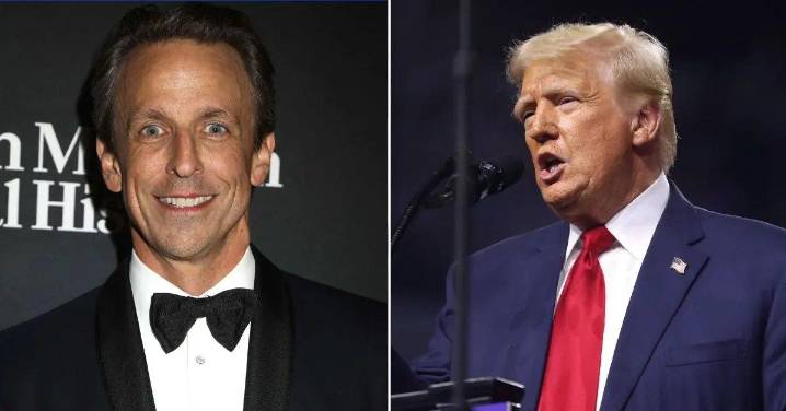 Seth Meyers Reacts After Donald Trump Declared His Late-Night Show Should Be Canceled