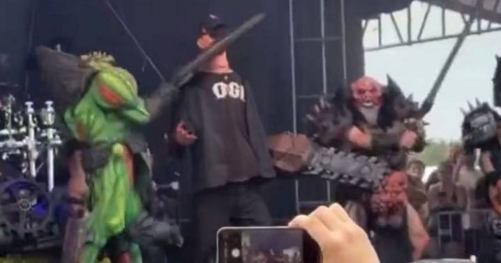 Metal band 'behead Elon Musk and murder Donald Trump' on stage in controversial show