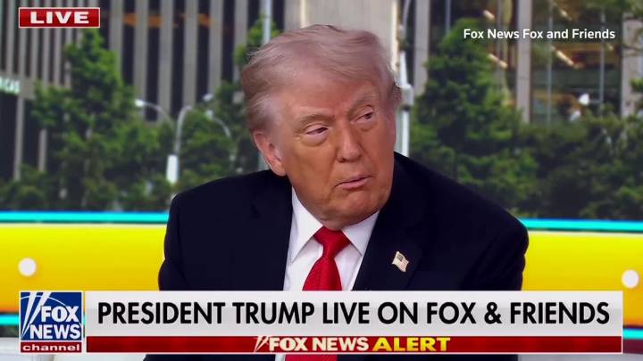 Donald Trump says a Charlie Kirk shooting suspect is in custody