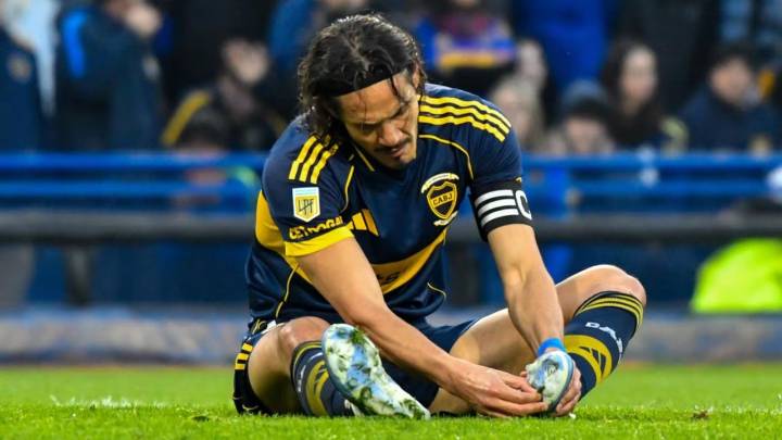 Malas noticias en Boca: Cavani se lesionó y no estará en el choque contra Central Córdoba