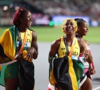 Shericka Jackson Makes Feelings Clear About Shelly-Ann Fraser-Pryce After Her Retirement Announcement Shericka Jackson celebrates Fraser-Pryce’s career milestone at the Tokyo World Championships as sh