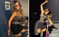 Catherine Fulop sufre aparatosa caída en pleno escenario
