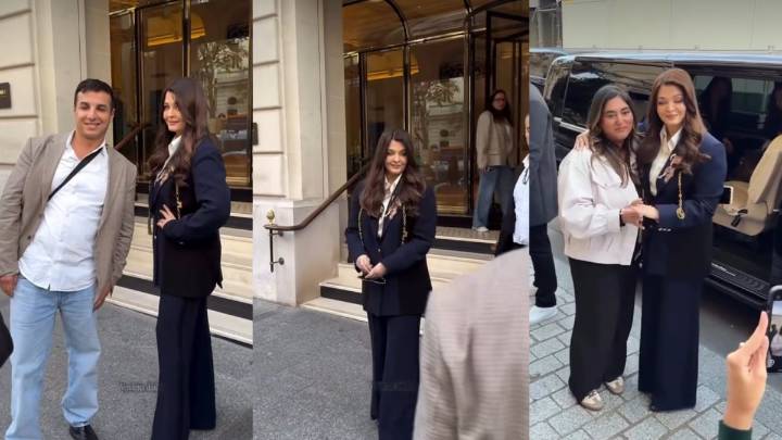 Aishwarya Rai Spotted In Paris With Daughter Aaradhya Ahead Of Le Défilé L'Oréal Paris For Paris Fashion Week