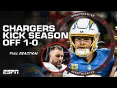 FULL Chargers vs. Chiefs REACTION 🏈 L.A. 'LET THE FERRARI LOOSE' in Herbert 