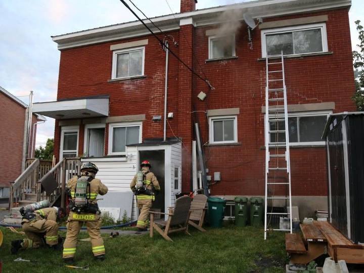 Triplex fire on Trojan Avenue