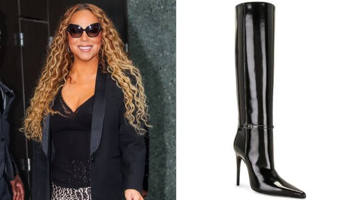 Mariah Carey Spins a Glossy Moment With Saint Laurent’s Power Boots