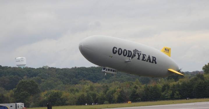 Why the Goodyear blimp floated over Danville this week