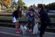 In ruined Ukrainian cities, residents have tried to cling to hope but eventually they leave