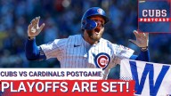 CUBS POSTCAST: Playoff baseball is OFFICIALLY back at Wrigley Field after the Chicago Cubs 7