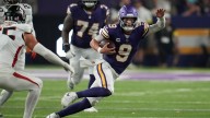 Vikings QB McCarthy's sprained ankle will keep him out for next game vs. Burrow