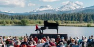 Classical pianist performs under the stars in dark sky concert series rain or shine