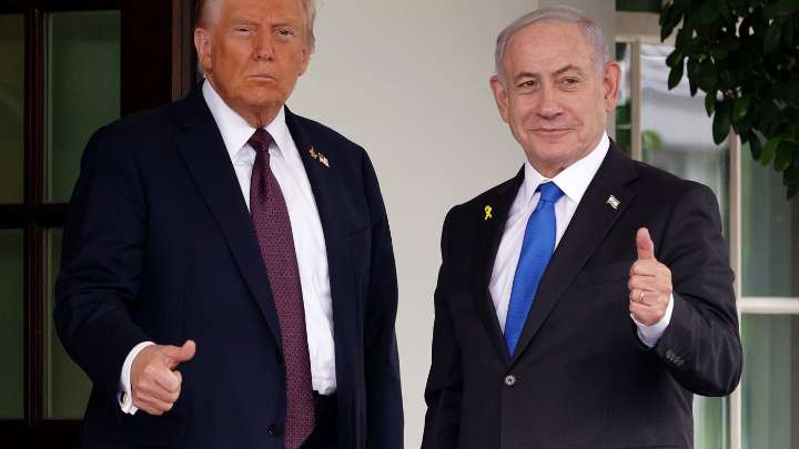Trump is pressing Netanyahu to accept his plan to end war in Gaza : NPR