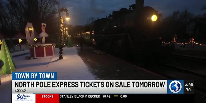 Tickets for North Pole Express in Essex will go on sale on Tuesday