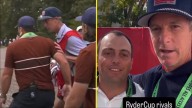 Scottie Scheffler's caddie issues grovelling public apology to Team Europe vice-captain as Ryder Cup altercation goes viral