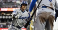 Shohei Ohtani hits his 49th homer and Dodgers rally to beat Giants 13