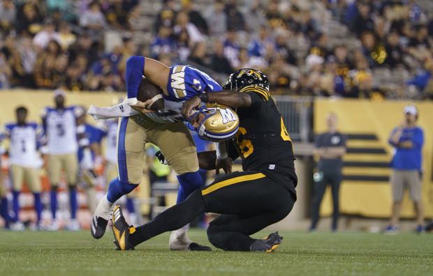 Winnipeg Blue Bombers lose to the Hamilton Tiger